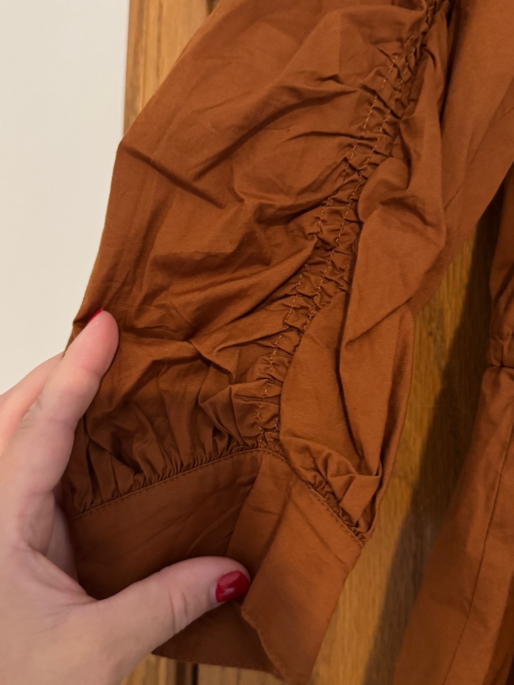Astr Rust Brown Button-Front Dress - Picture 4 of 5